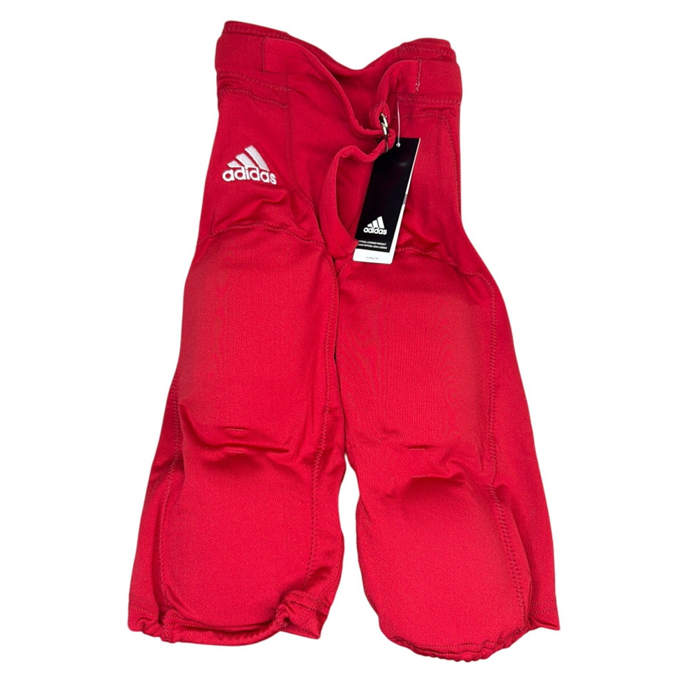 NWT Adidas Integrated Red Football Pants With Pads Mens Size Medium - Picture 3 of 7